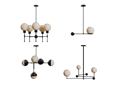 Modern Chandelier Art Chandelier Spherical Chandelier 3d model