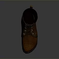 Brown Leather Lace Up Boots For Daily Wear As Essential Living Items