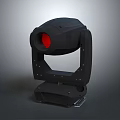 Professional Stage Lamp Set With Black Moving Head And Red Beam Light