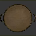 Rustic Wooden Bucket For Food Storage With Vintage Design And Handles