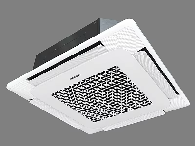Samsung Ceiling Mounted Square Air Conditioner With Grid Panel As Daily Electrical Appliance 3d model