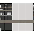 Modern bookcase 3d model