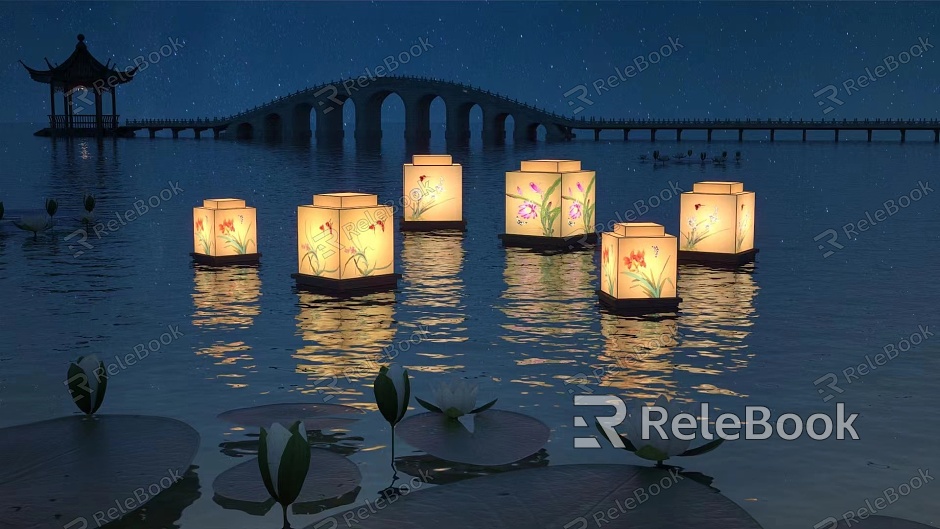 New Chinese River Lantern model