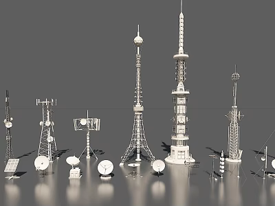 Collection of Modern Military Weapons with Advanced Design and Functional Features 3d model
