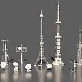 Collection of Modern Military Weapons with Advanced Design and Functional Features
