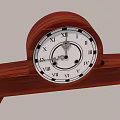 Wooden Table Clock with Roman Numerals Classic Design Home Desktop Decoration