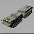 Heavy Duty Tracked Military Vehicle With Camouflage Paint And Multi Compartment Structure