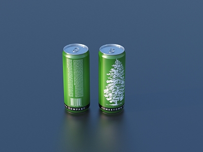 Cans Drink Beer 3d model