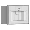 Modern Gaggenau Built In Kitchen Appliance With Stainless Steel And Black Glass Sleek Design