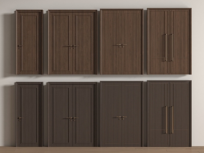 Chinese Double Door Medium Door Top Door Interior Door Single Door 3d model