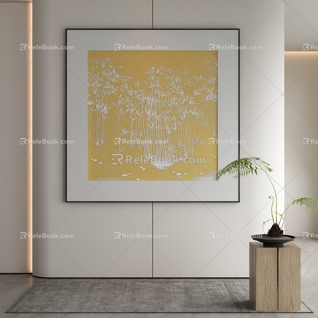 New Chinese Decorative Painting 3d model