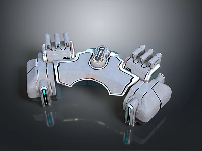 Advanced Industrial Equipment With Mechanical Arm Structure And Precision Metal Components 3d model