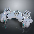 Advanced Industrial Equipment With Mechanical Arm Structure And Precision Metal Components