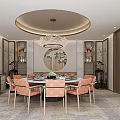 New Chinese-style private rooms 3d model