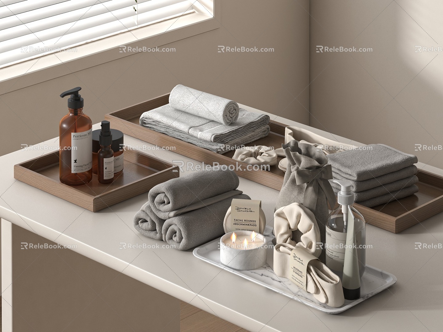 toiletries towel 3d model