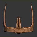 Handcrafted Copper Crown Shaped Decorative Household Item For Home Decor With Rough Texture