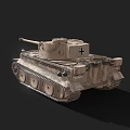 3D Rendered Military Tank With Detailed Tracks Long Barrel And Desert Camouflage