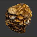 Natural Wood Stone With Orange Yellow Color And Irregular Raised Textures