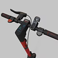 Red And Black Electric Scooter With Modern Design And Sleek Frame Features
