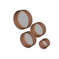 Round Gold Framed Mirrors In Various Sizes For Modern Home Decor