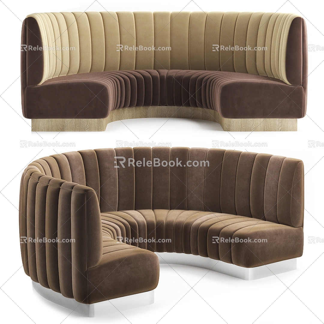 modern bench sofa 3d model