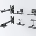 Heavy Duty Iron Shelf Brackets With Wall Mounted Design And Durable Metal Construction