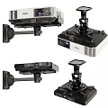 Complete Professional Projector Setup With Projection Screens Tripods And Mounts