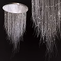 Elegant Modern Chandeliers With Long Thin Hanging Strings And Sparkling Details 3d model