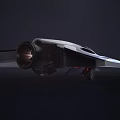 Futuristic White Passenger Aircraft With Sleek Design And 3D Model Concept