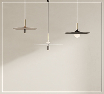 Pendant lamp combination 3d model