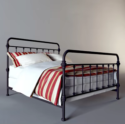 Double bed 3d model