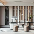 Modern study 3d model