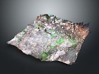 Geography, topography, mountain shape, ridge, ridge, valley, mountain range, canyon, geomorphology, mountain peak, mountain body 3d model