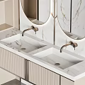 Modern sink double sink 3d model