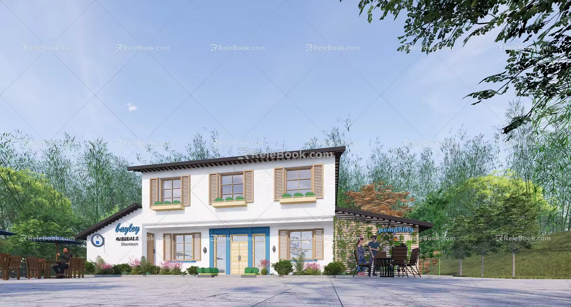 New Chinese Architecture Rural Architecture 3d model