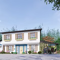 New Chinese Architecture Rural Architecture 3d model