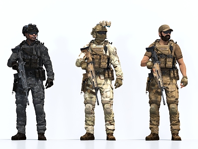 Special Forces Soldier Warrior 3d model