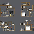 Modern wall shelf 3d model