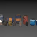 Various Colored Different Shapes Industrial Storage Drums and Containers for Liquid Storage