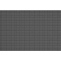 Black Perforated Flat Panel With Small Holes And Rectangular Surface Design