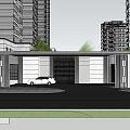 Residential Landscape Design With High Rise Buildings And Green Community Spaces