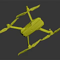 Red Bull Branded Quadcopter Drone With Blue Body And Red Propellers