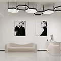 Modern Beauty Salon Interior With White Chairs Round Mirrors And Plants