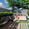 Garden Landscape Design With Neat Pathways Green Plants And Decorative Layout