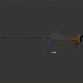 rifle semi-automatic rifle combat rifle battle rifle carbine war rifle attack rifle 3d model