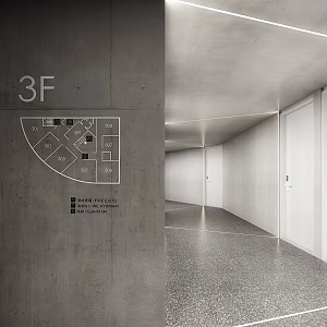 Modern Away Famous Hostel Main Away 3d model