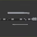 Polished Metal Mechanical Shafts With Precision Cylindrical Design And Different Sizes