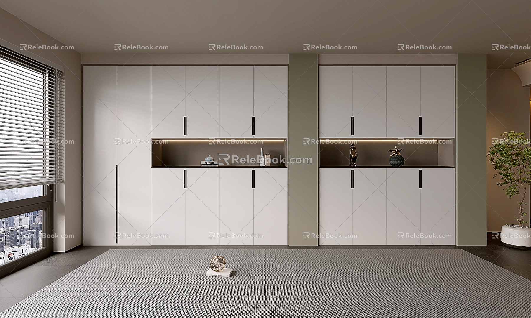 Minimale Style Cabinet Wine Cabinet Whole Cabinet Sideboard Cabinet Balcony Cabinet Locker Entrance Cabinet 3d model