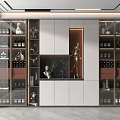 Modern Wine Cabinet 3d model