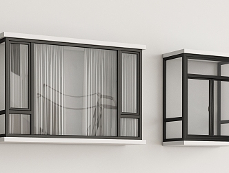 Modern Bay Window 3d model